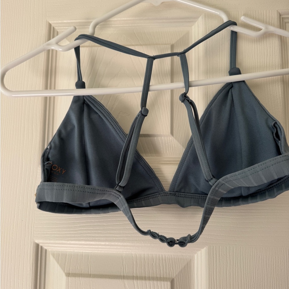 Roxy Blue Ribbed Bikini Top - Picture 3 of 3